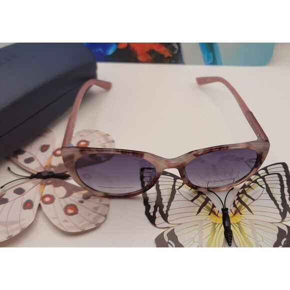 NIB - Cole Haan Blush Tortoise Flexible Temple 100% UV Sunnies w/ Case - Picture 5 of 9